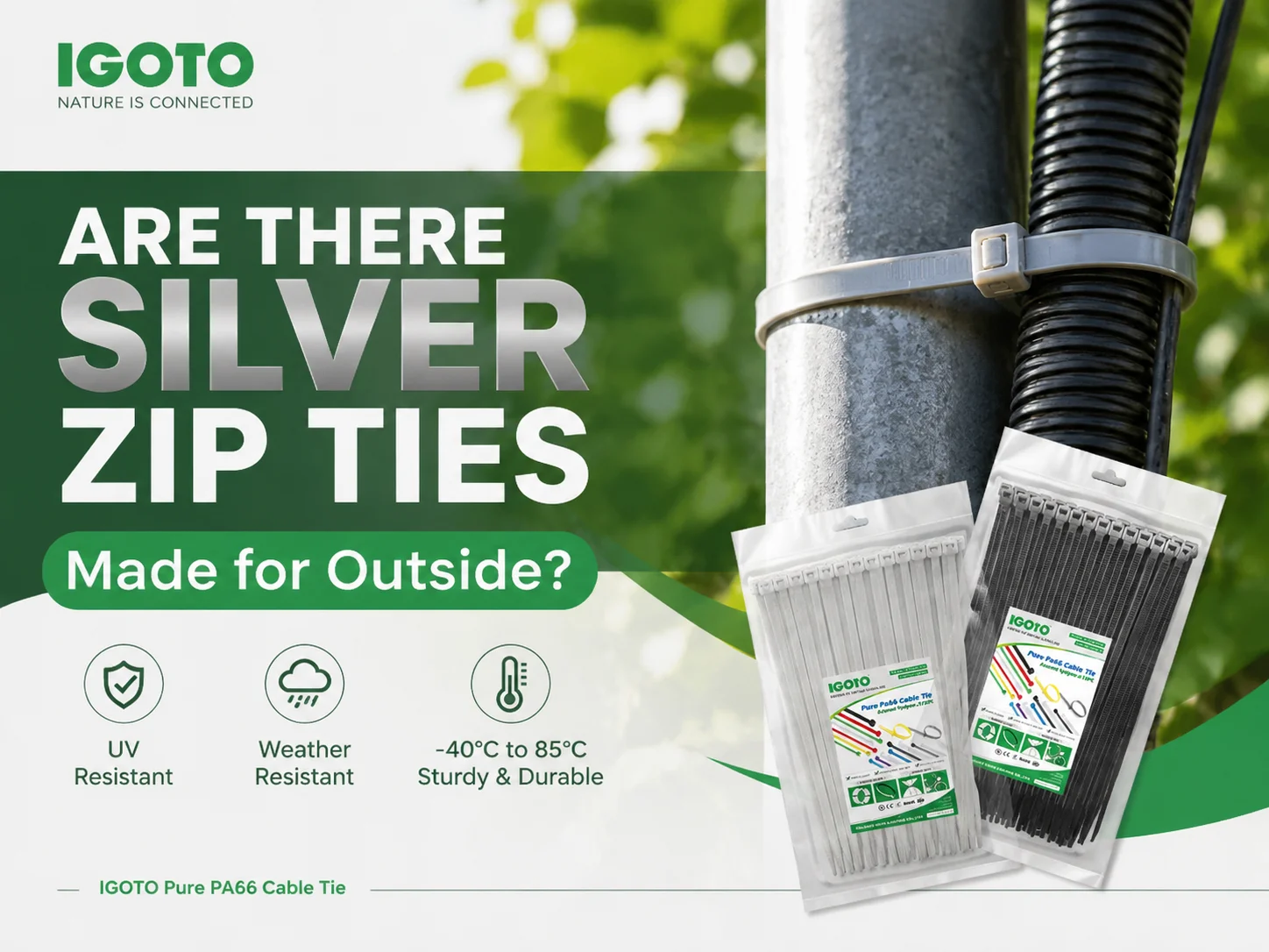 Are There Silver Zip Ties Made for Outside?