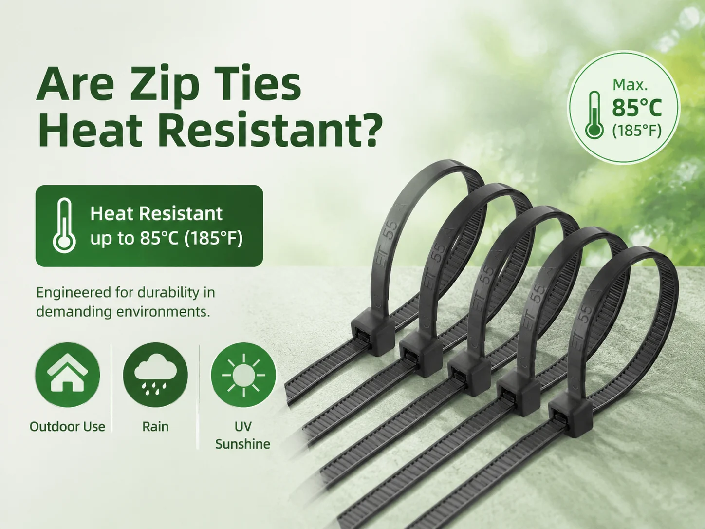 Are Zip Ties Heat Resistant?