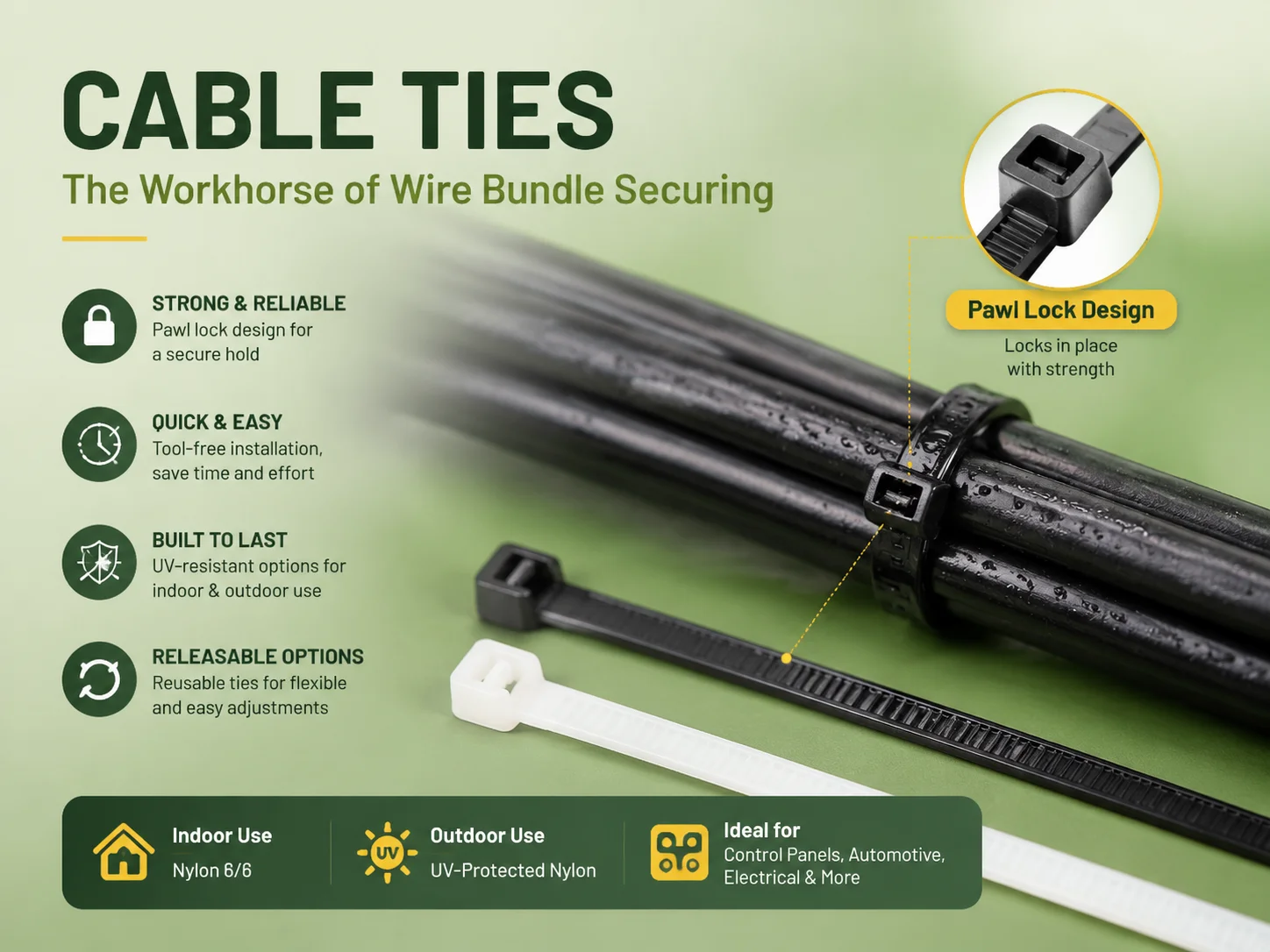 Cable Ties The Workhorse of Wire Bundle Securing