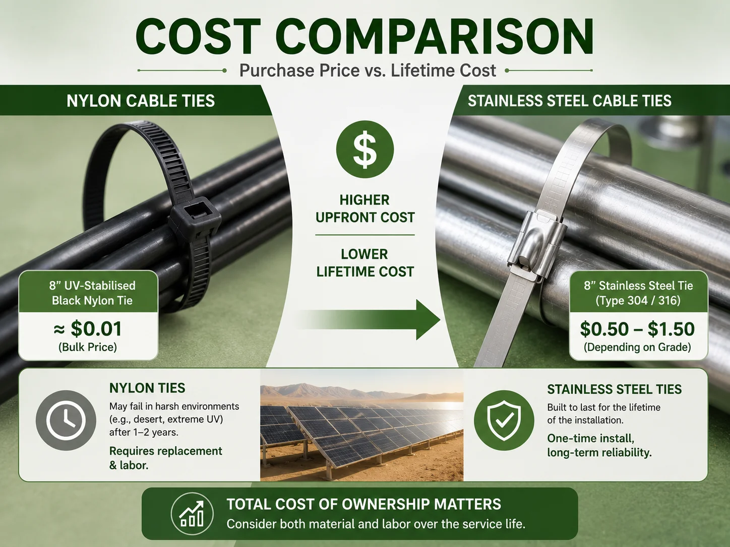 Cost Comparison Purchase Price vs Lifetime Cost
