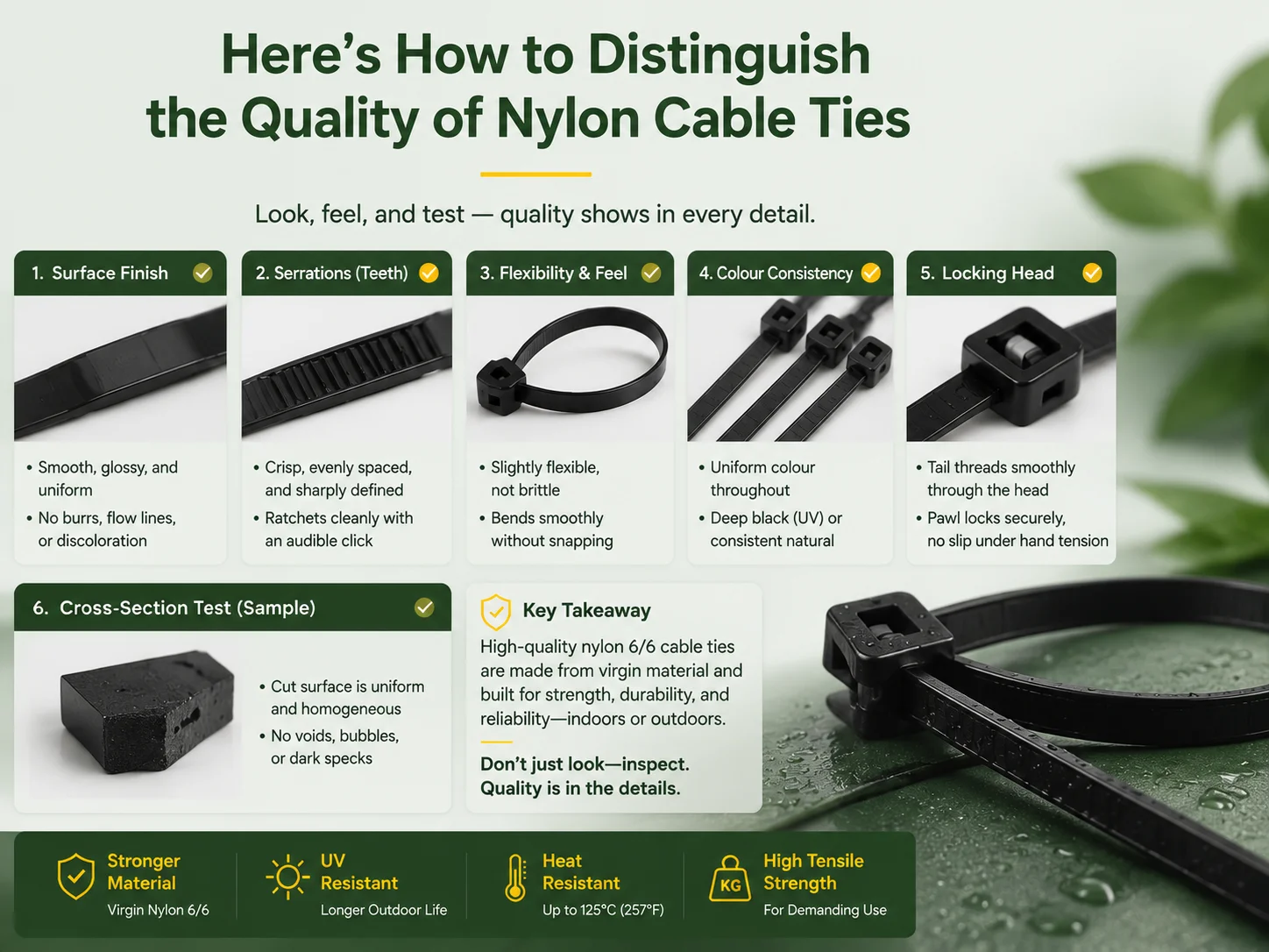 Here’s How to Distinguish the Quality of Nylon Cable Ties