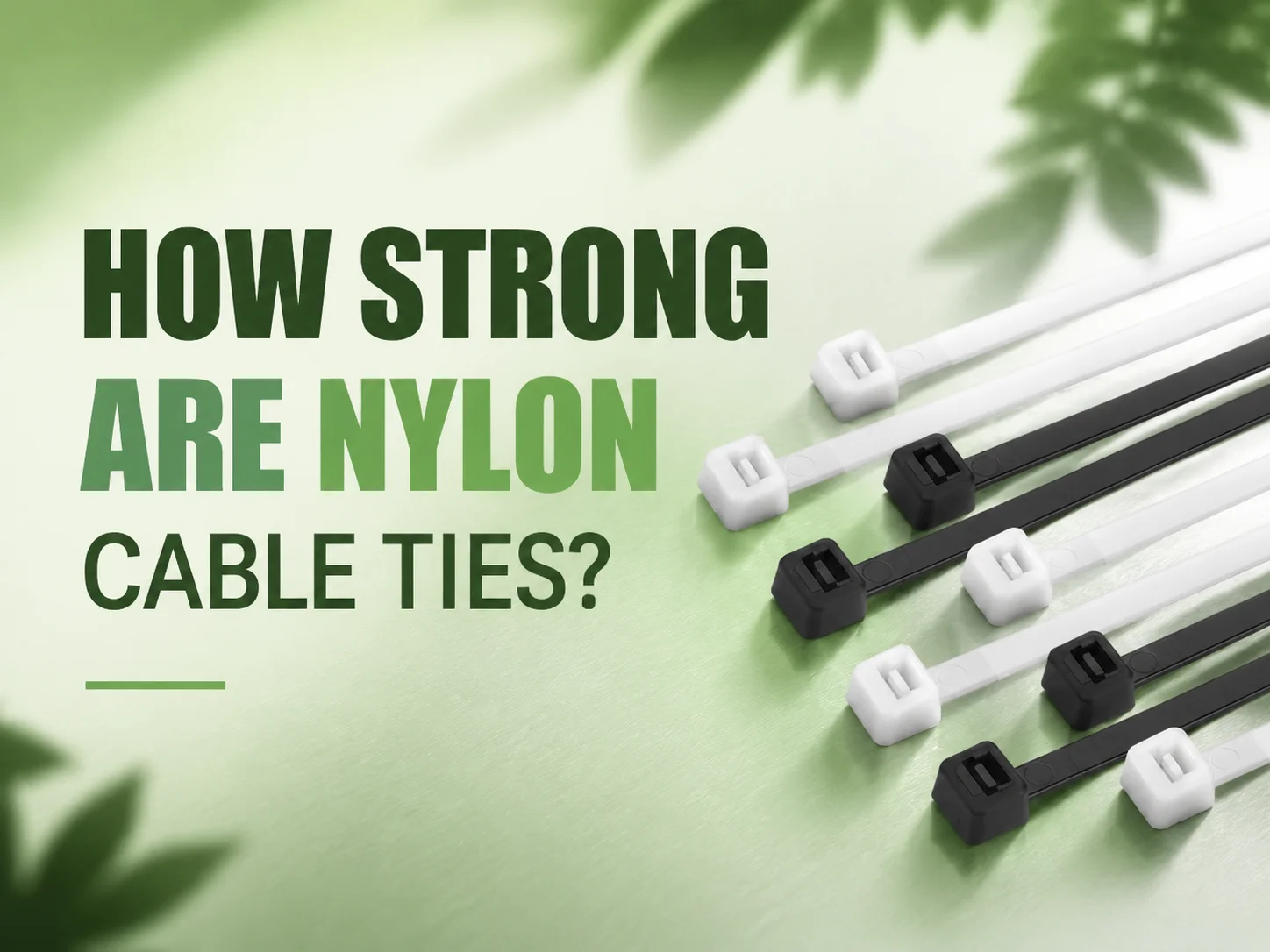 How Strong Are Nylon Cable Ties?