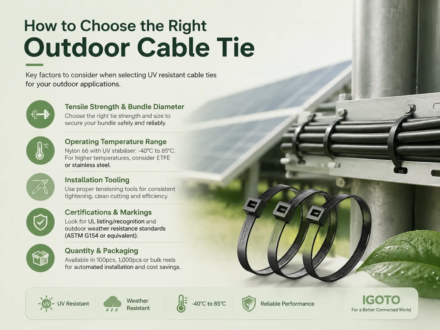 How to Choose the Right Outdoor Cable Tie