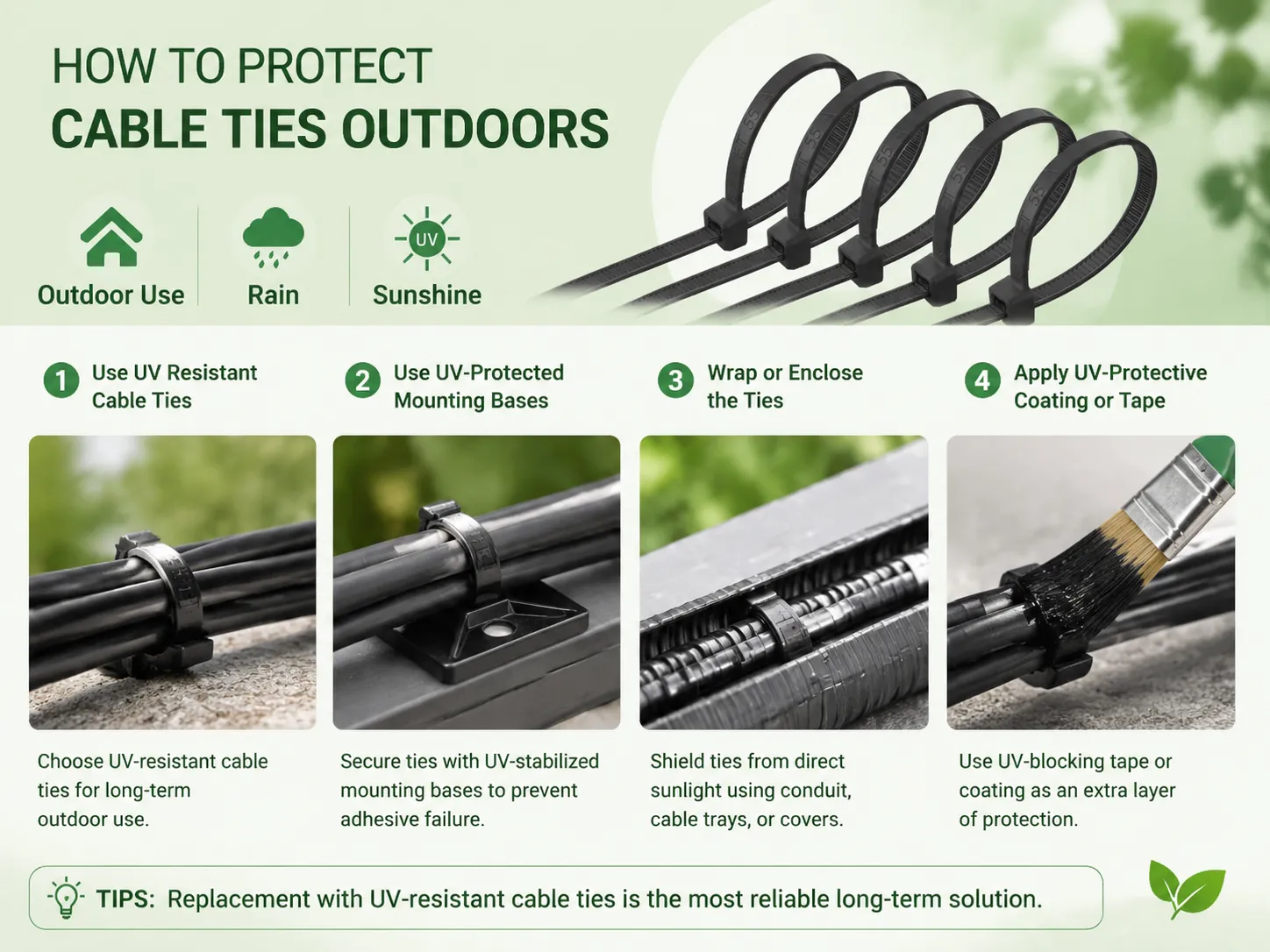How to Protect Cable Ties That Are Already Installed