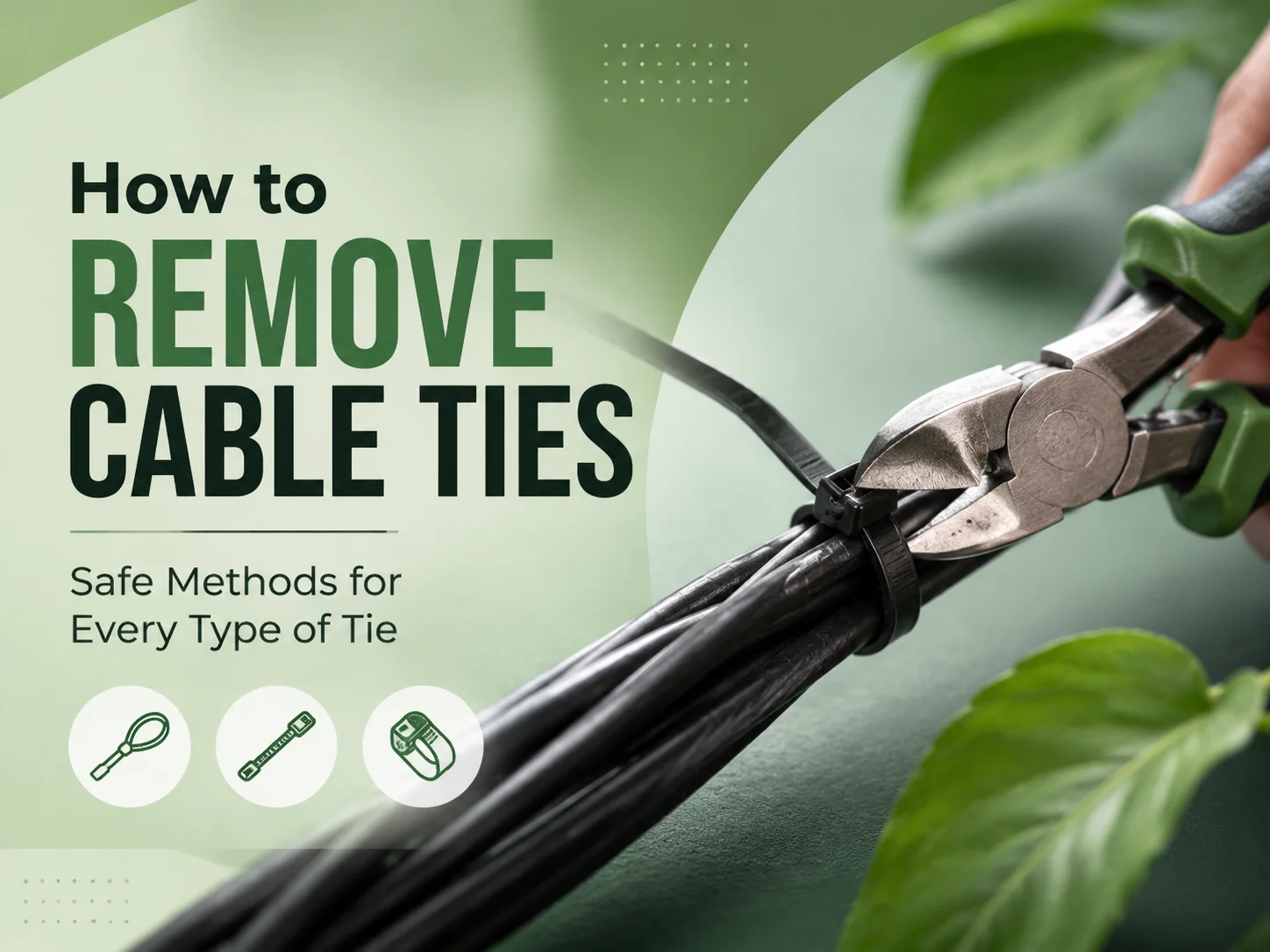 How to Remove Cable Ties: Safe Methods for Every Type of Tie