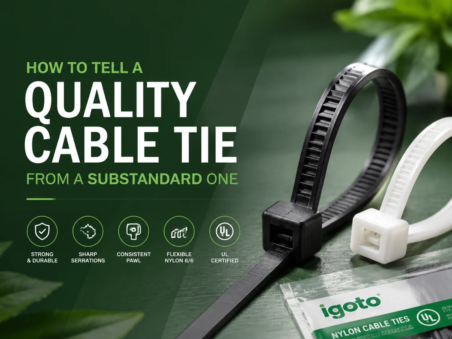 How to Tell a Quality Cable Tie from a Substandard One