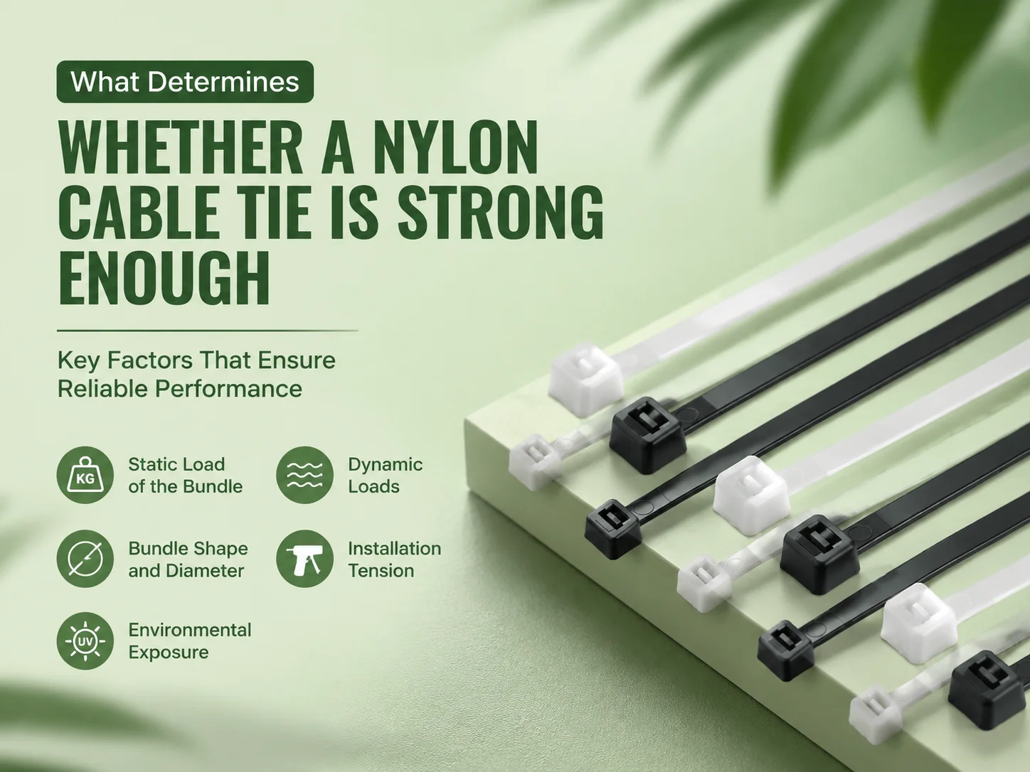What Determines Whether a Nylon Cable Tie Is Strong Enough