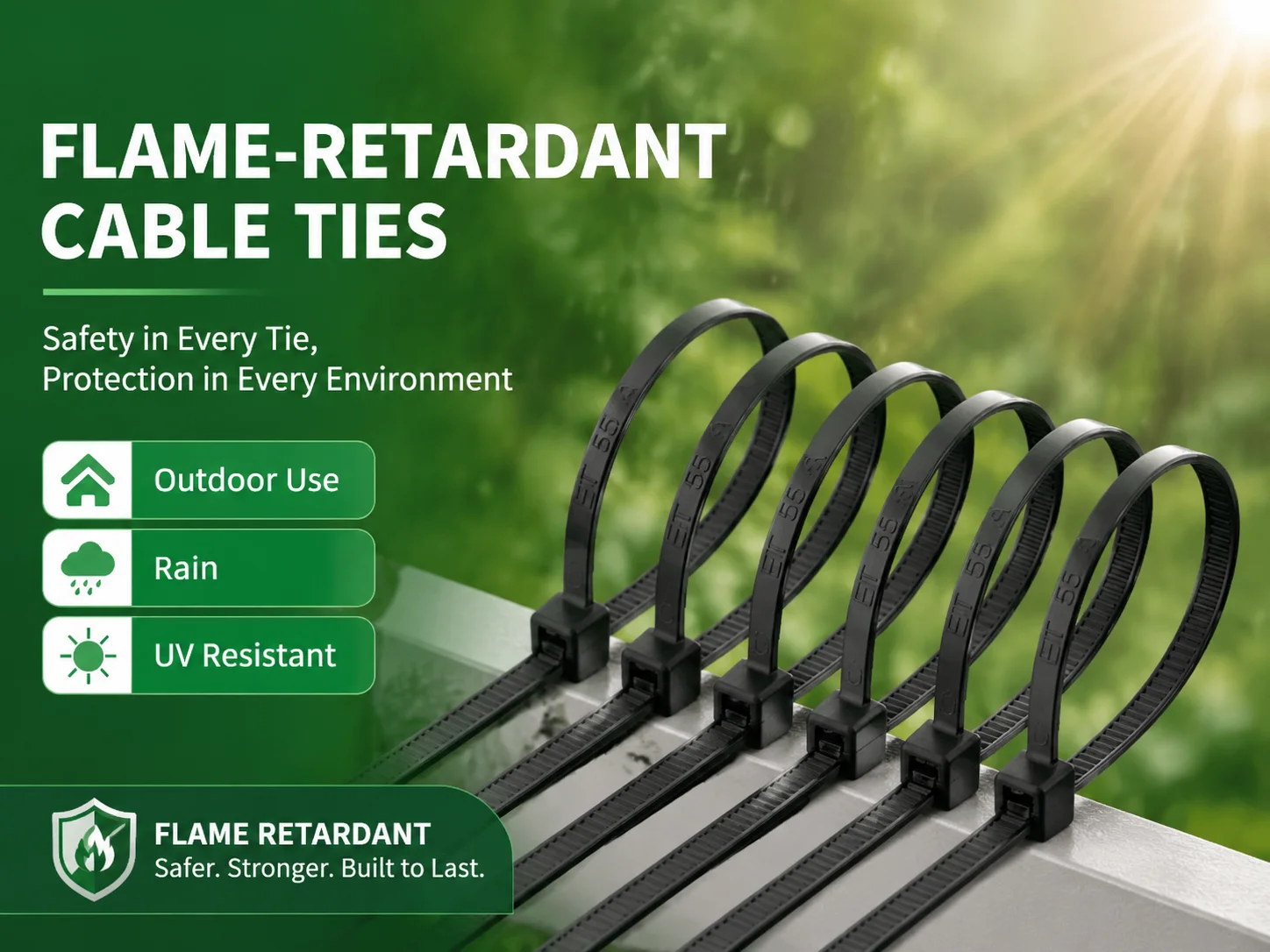 Where Flame-Retardant Cable Ties Are Required