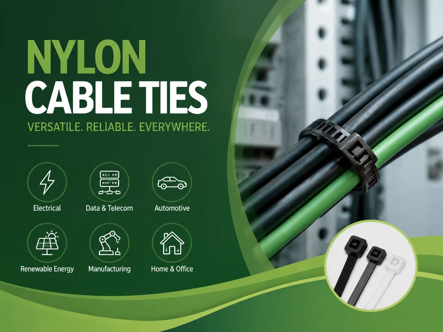 Where Nylon Cable Ties Are Used