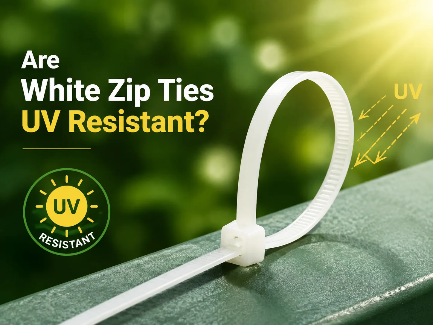 Are White Zip Ties UV Resistant