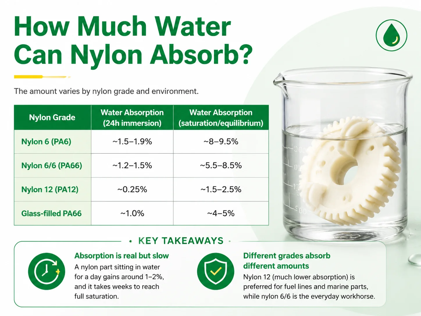 How Much Water Can Nylon Absorb