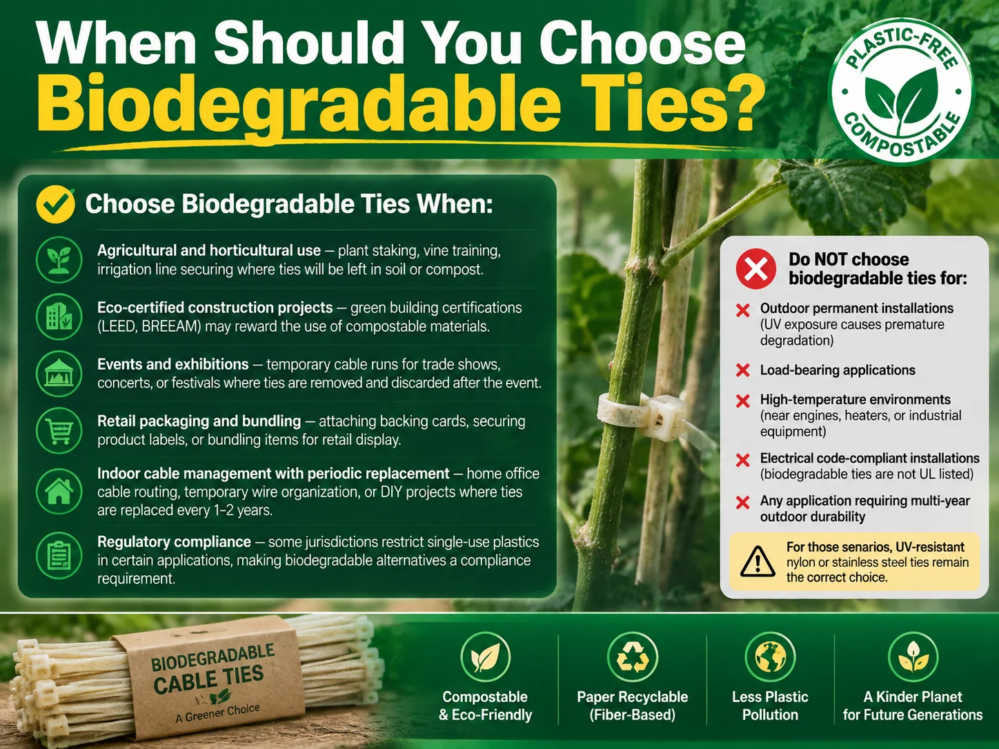 When Should You Choose Biodegradable Ties
