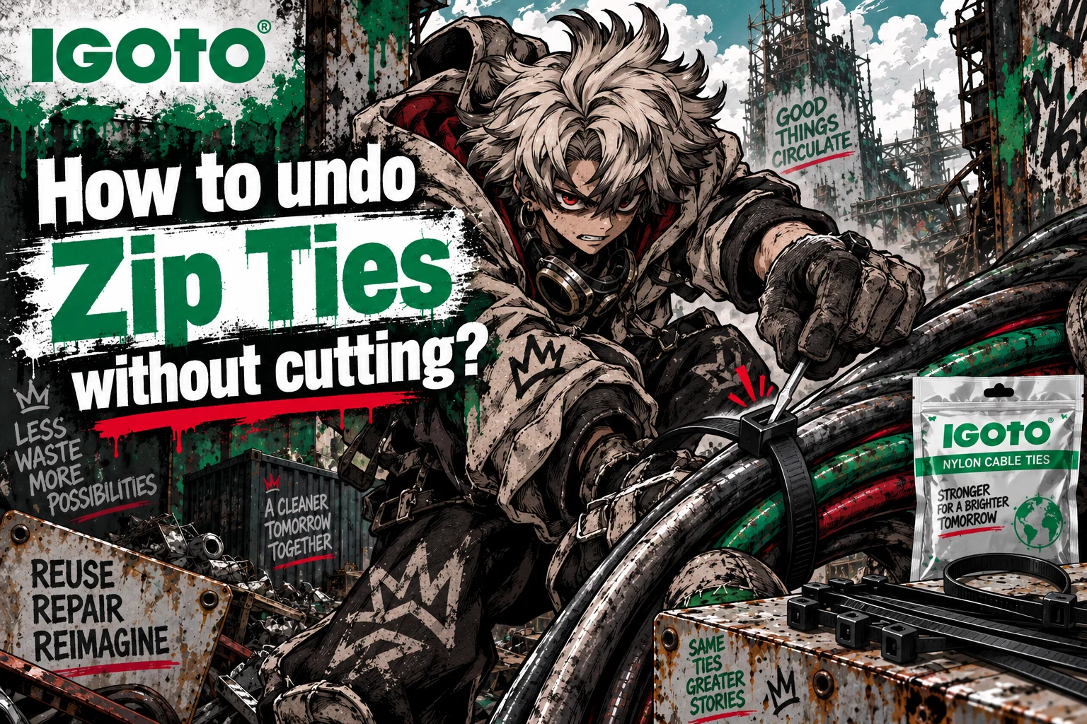 How to undo Zip Ties without cutting?