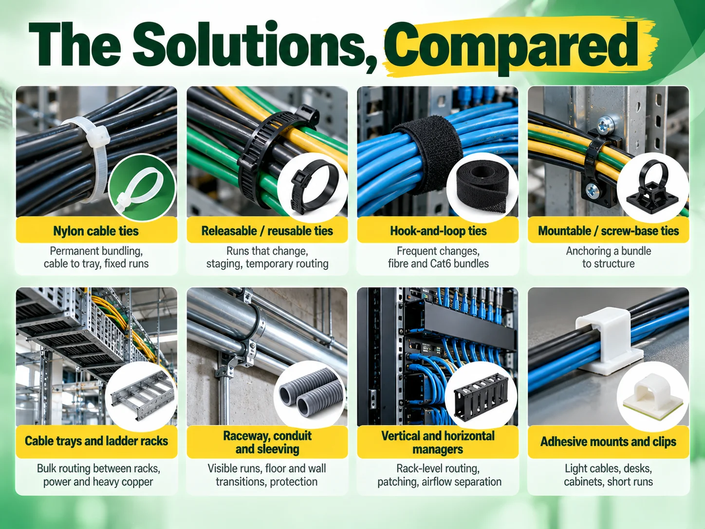 The Solutions, Compared