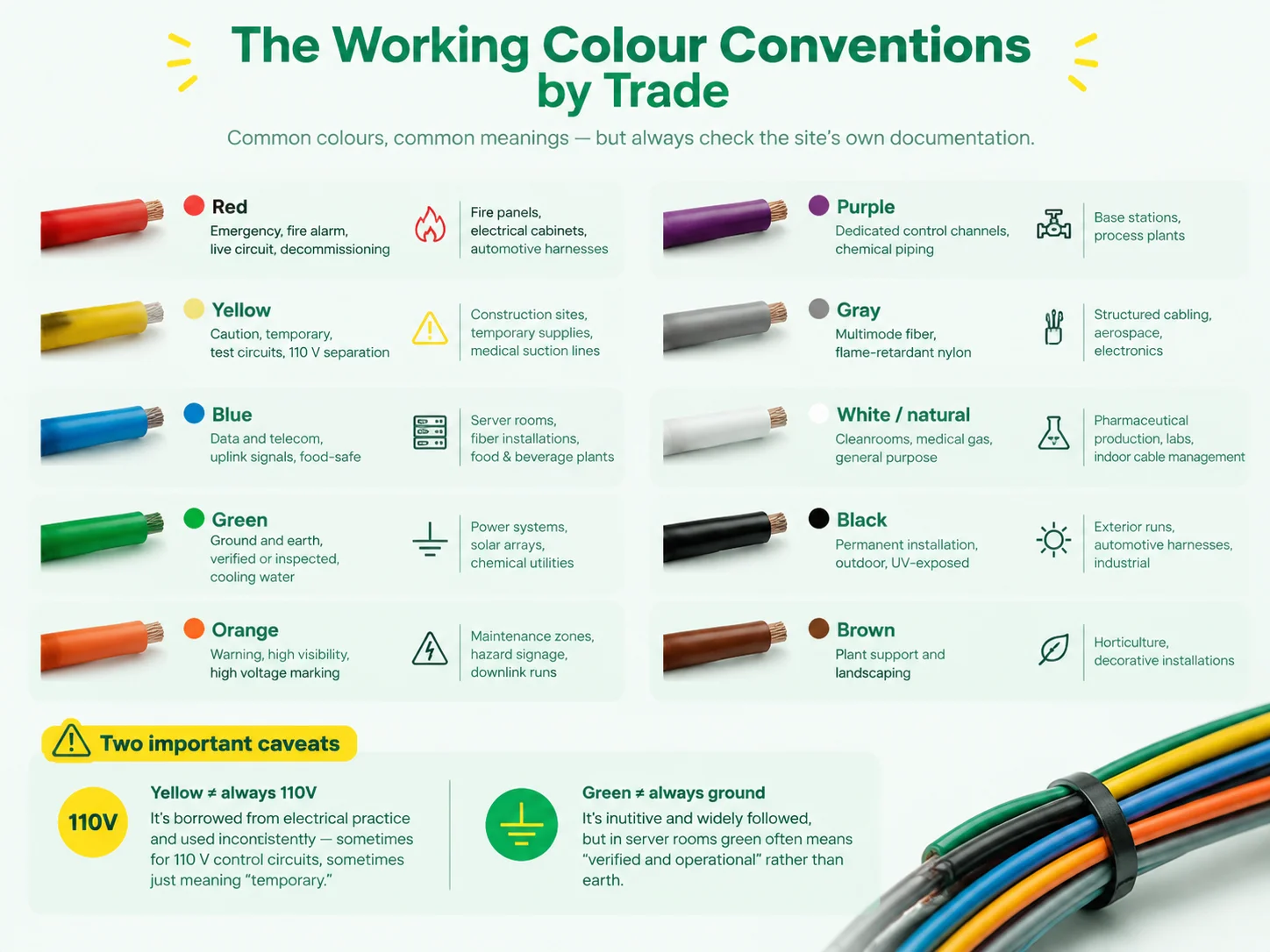 The Working Colour Conventions by Trade