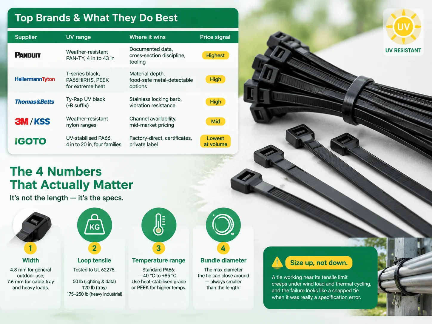 top cable ties brands what they do best